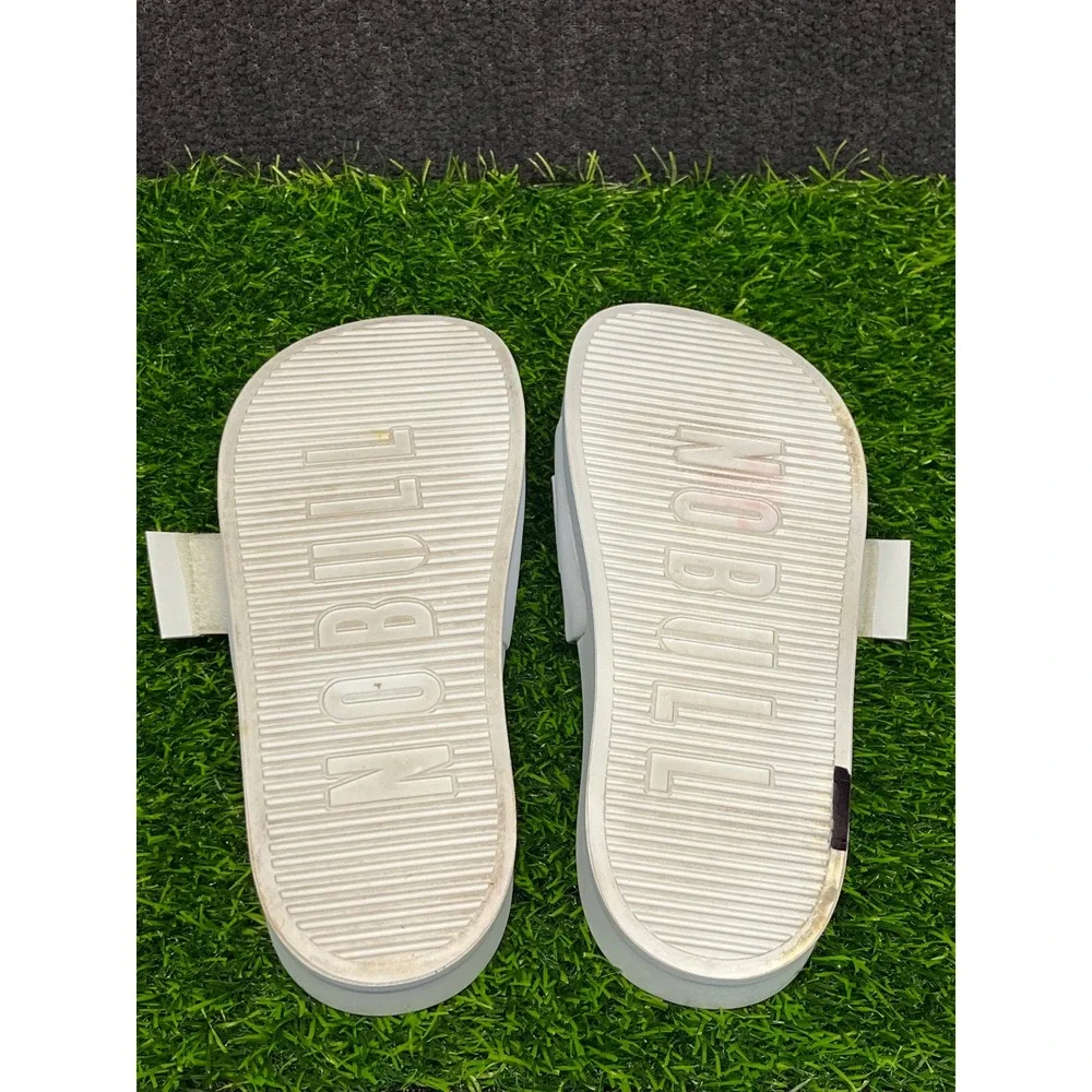 NOBULL Adjustable Slides Arctic White Womens 10.5 Mens 9 Arctic Sandals AS01-ARC